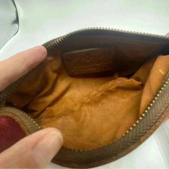 Patricia Nash leather embossed cosmetic jewelry travel pouch case - Picture 5 of 6